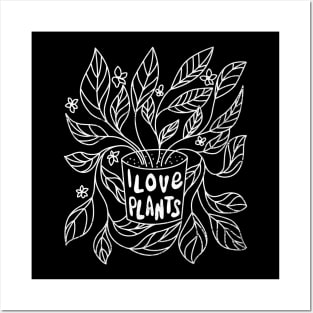 I love plants Posters and Art